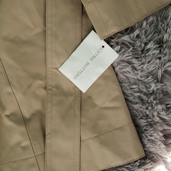 NWT MICHAEL Michael Kors Belted Button Trench Coat - Picture 3 of 6